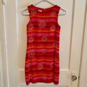 Talbots Kids Floral/ Stripe Dress with Scarf